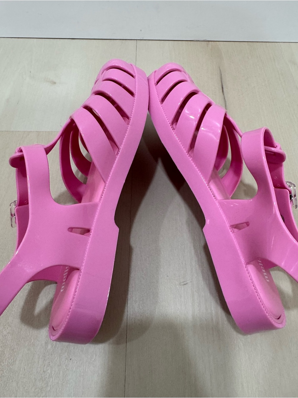 LIKE NEW Melissa Possession Sandal Gloss Pink Women's 7 Jelly Fisherman Sandal - Picture 11 of 13